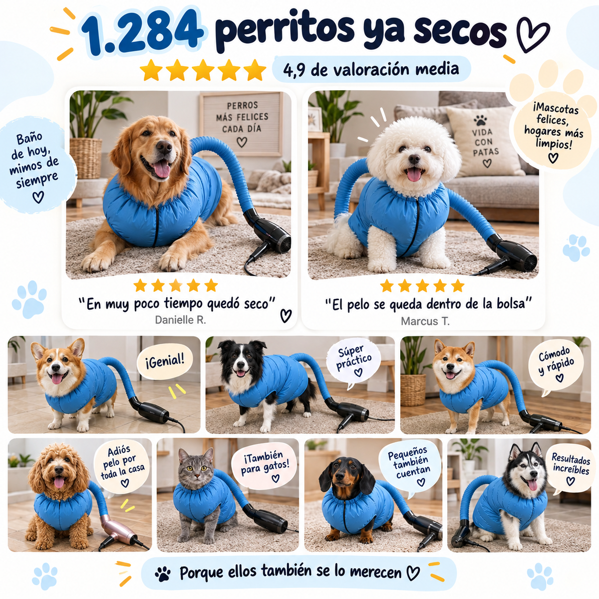DryPaw™ Bolsa Secadora para Mascotas